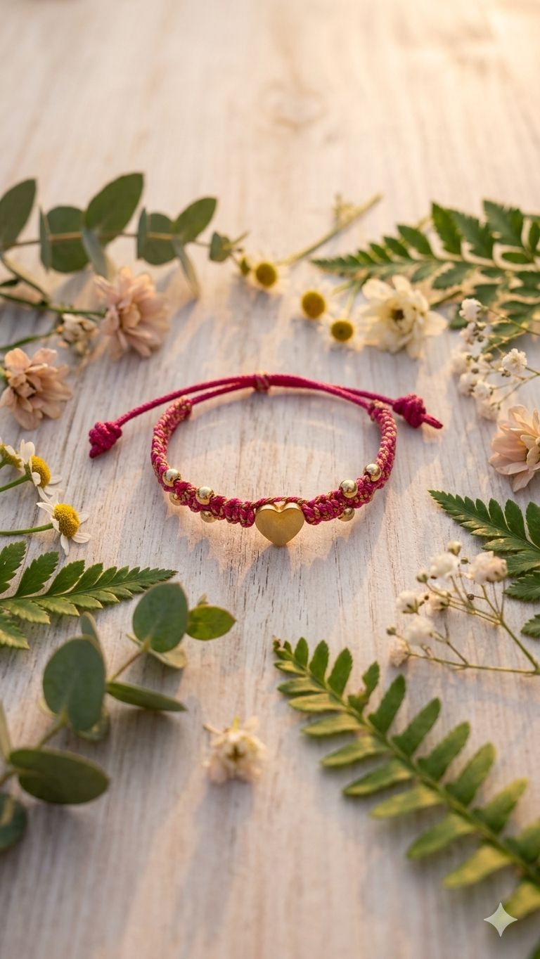 Pulsera Corazón Brillante