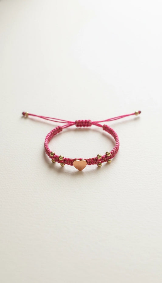 Pulsera Corazón Brillante